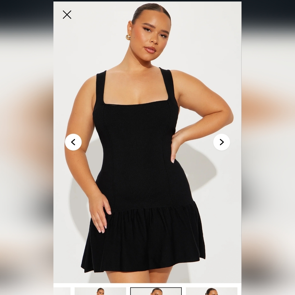 Elegant Black Sleeveless Dress - Picture 2 of 4